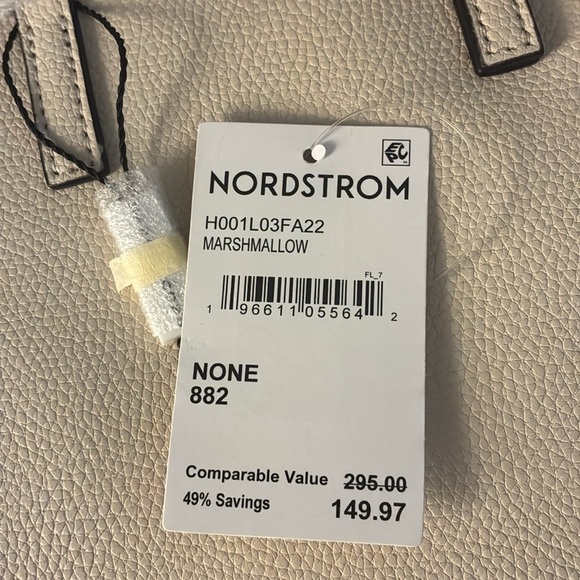 NWT Marc Jacobs The Tote Bag Leather Micro Top Handle Crossbody Purse Ivory - Picture 6 of 8